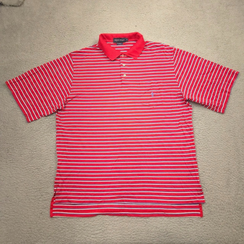 Polo Golf Ralph Lauren Pima Cotton Striped Polo Shirt XL Omni‎ Homestead Resort